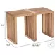 Riviera Natural Outdoor Extendable Stool Set Of 2