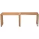 Riviera Natural Outdoor Extendable Bench Set Of 2