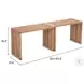 Riviera Natural Outdoor Extendable Bench Set Of 2