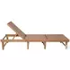 Breath Brown Adjustable Back Outdoor Chaise Lounge