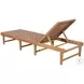Breath Brown Adjustable Back Outdoor Chaise Lounge