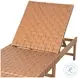 Breath Brown Adjustable Back Outdoor Chaise Lounge