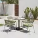Rio Green Upholstered Outdoor Dining Chair Set of 2