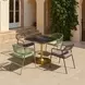 Rio Brown Upholstered Outdoor Dining Chair Set of 2