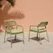 Rio Green Upholstered Outdoor Dining Chair Set of 2