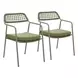 Rio Green Upholstered Outdoor Dining Chair Set of 2