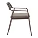 Rio Brown Upholstered Outdoor Dining Chair Set of 2