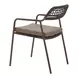 Rio Brown Upholstered Outdoor Dining Chair Set of 2
