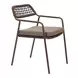 Rio Brown Upholstered Outdoor Dining Chair Set of 2