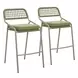 Rio Green Upholstered Outdoor Bar Stool Set of 2