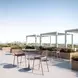 Rio Brown Upholstered Outdoor Bar Stool Set of 2
