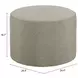 Moxy Green Upholstered Outdoor Round Ottoman