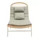 Skim Green 78" Outdoor Chaise Lounge with Pillows