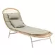 Skim Green 78" Outdoor Chaise Lounge with Pillows