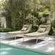 Skim Green 78" Outdoor Chaise Lounge with Pillows