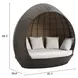 Marisol Brown and Beige Upholstered Outdoor Beach Daybed