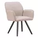 Sieve Beige Upholstered Outdoor Swivel Dining Chair Set of 2