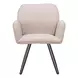 Sieve Beige Upholstered Outdoor Swivel Dining Chair Set of 2