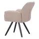 Sieve Beige Upholstered Outdoor Swivel Dining Chair Set of 2