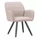 Sieve Beige Upholstered Outdoor Swivel Dining Chair Set of 2