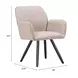 Sieve Beige Upholstered Outdoor Swivel Dining Chair Set of 2
