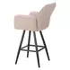 Sieve Beige Upholstered Outdoor Swivel Bar Stool