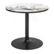 Batu Gray and Black Outdoor 35" Round Glass Top Dining Table