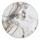 Batu Gray and Black Outdoor 35" Round Glass Top Dining Table