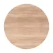 Nimara Natural and White Outdoor 35" Round Glass Top Dining Table