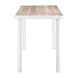 Dimira Natural and White Outdoor 63" Rectangular Glass Top Bar Table