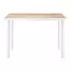 Dimira Natural and White Outdoor 63" Rectangular Glass Top Bar Table