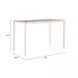 Dimira Natural and White Outdoor 63" Rectangular Glass Top Bar Table