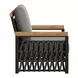 Naru Gray Upholstered Outdoor Accent Chair