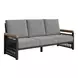 Naru Gray And Black Outdoor Living Room Set