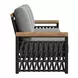 Naru Gray And Black Outdoor Living Room Set