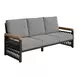 Naru Gray And Black Outdoor Living Room Set