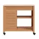 Valtan Natural and White Outdoor 1 Door Bar Cart