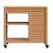 Valtan Natural and White Outdoor 1 Door Bar Cart