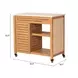 Valtan Natural and White Outdoor 1 Door Bar Cart