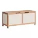 Valtan Natural and White Outdoor Lift Top Accent Chest