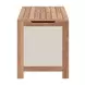 Valtan Natural and White Outdoor Lift Top Accent Chest