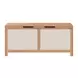 Valtan Natural and White Outdoor Lift Top Accent Chest