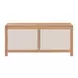 Valtan Natural and White Outdoor Lift Top Accent Chest