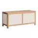 Valtan Natural and White Outdoor Lift Top Accent Chest