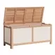 Valtan Natural and White Outdoor Lift Top Accent Chest