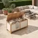 Valtan Natural and White Outdoor Lift Top Accent Chest