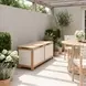 Mizuya White and Brown Outdoor Dining Chair