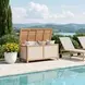 Valtan Natural and White Outdoor Lift Top Accent Chest