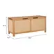 Valtan Natural and White Outdoor Lift Top Accent Chest