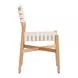 Mizuya White and Brown Outdoor Dining Chair